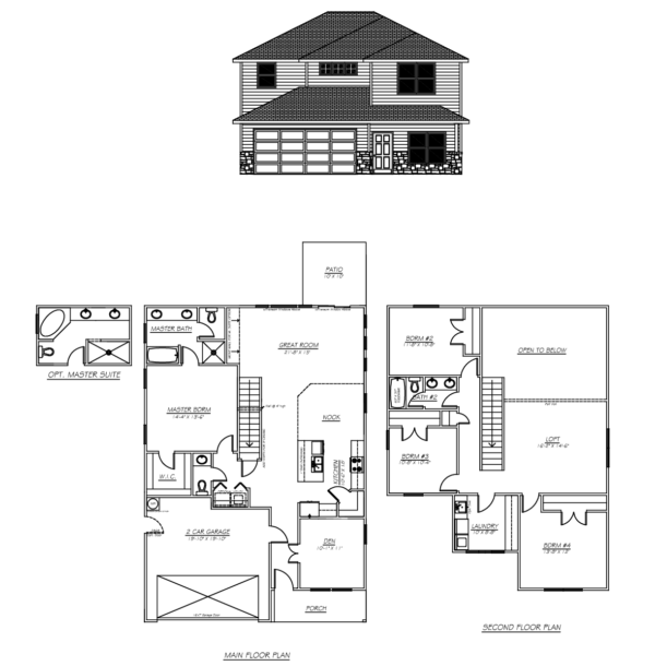 House Plan 2291 New Homes San Antonio Texas Olin