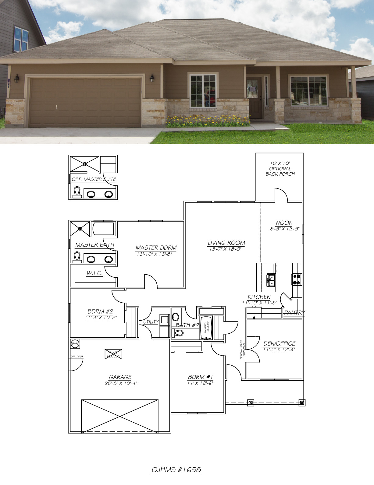 House Plan 1658 New Homes San Antonio Texas Olin
