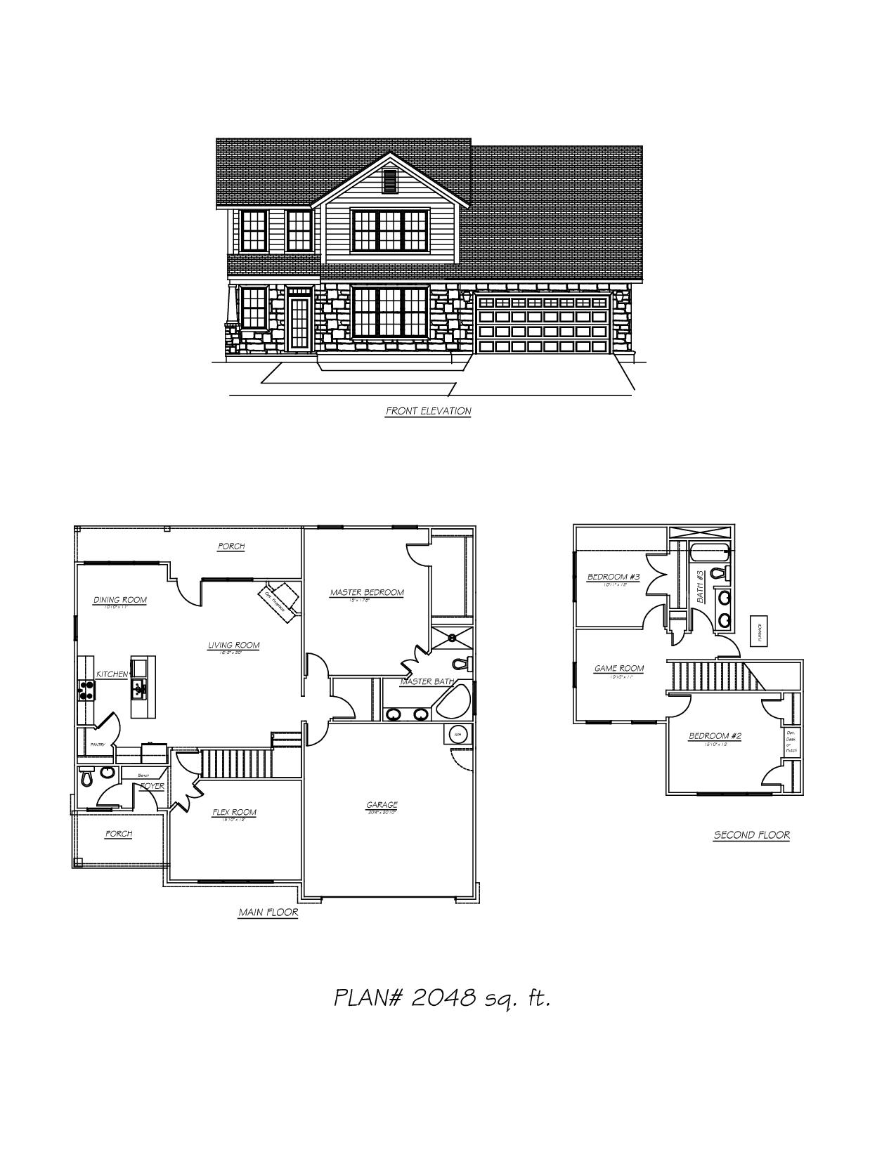 House Plan 2048 - New Homes San Antonio Texas - Olin Johnson Homes